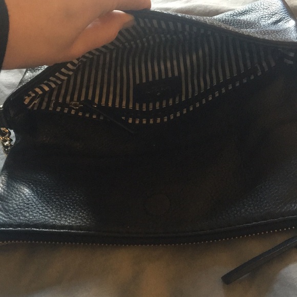 Kate Spade Black Leather Cobble Clutch/ Shoulder - Picture 5 of 5